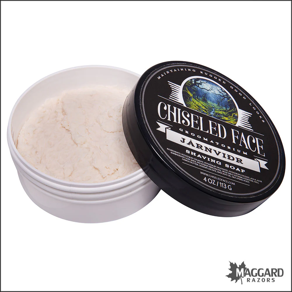 Chiseled Face Járnviðr Tallow Shaving Soap, 4oz - Image 2