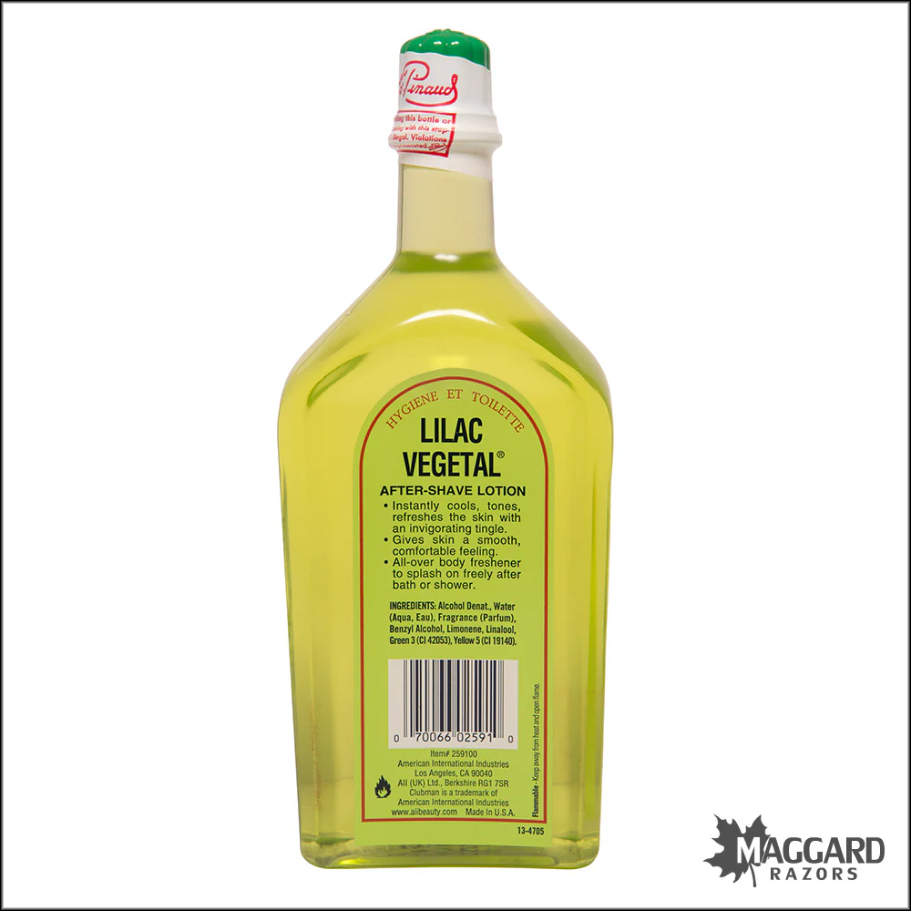 Clubman Pinaud Lilac Vegetal Aftershave Lotion, 12oz - Image 2