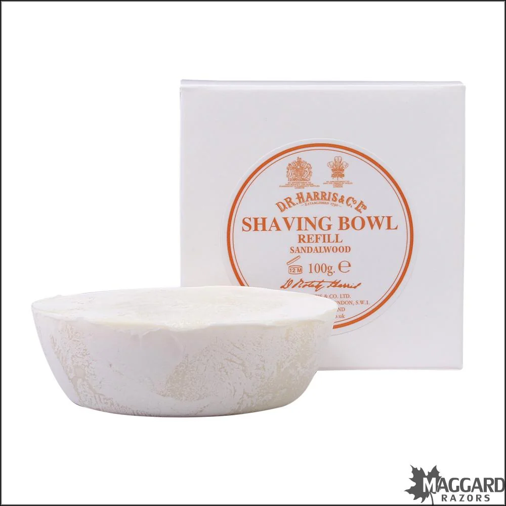 D.R. Harris Sandalwood Shaving Soap Refill, 100g