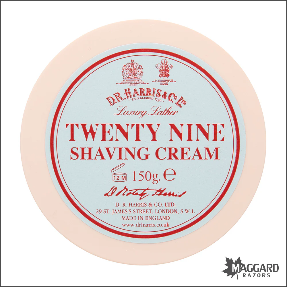 D.R. Harris Twenty Nine Shaving Cream in Bowl, 150g