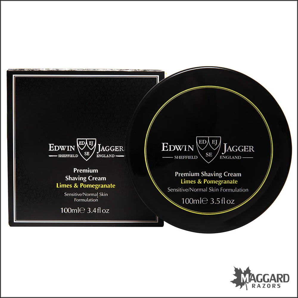 Edwin Jagger Limes and Pomegranate Shave Cream, 100ml
