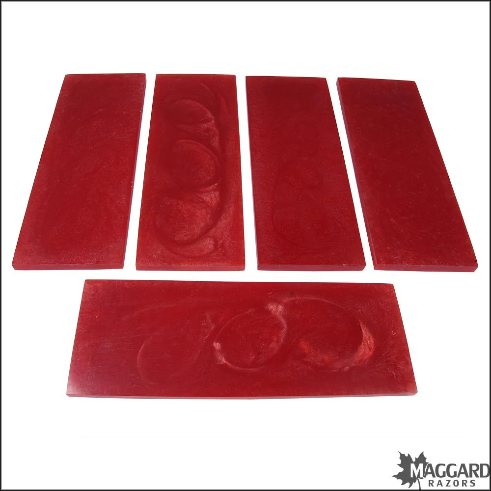 Epoxy Resin Blank Red Swirl, 5.75" x 2" x 1/8"