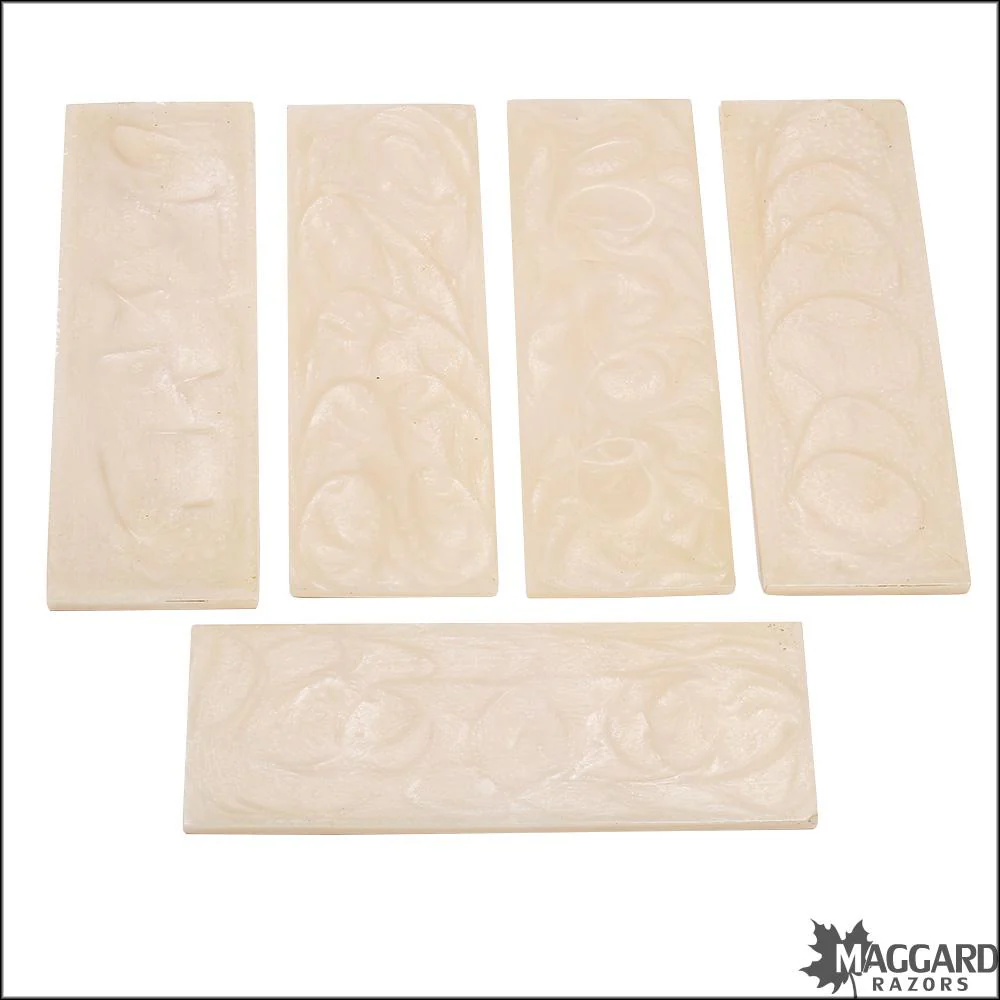 Epoxy Resin Blank White Pearl, 5.75" x 2" x 1/8"