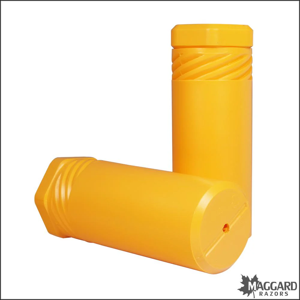 Epsilon Shaving Brush Travel Tube, Orange