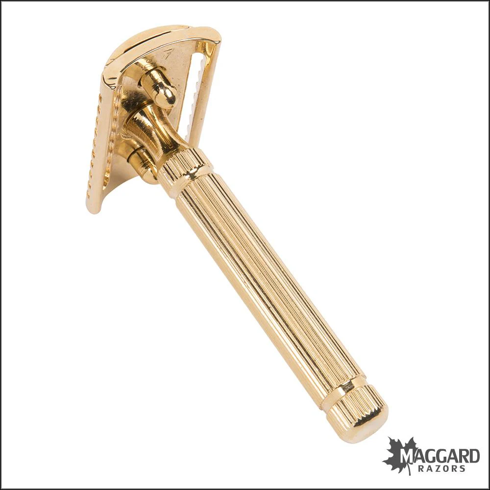 Fatip il Piccolo Gentile Gold, Closed Comb DE Safety Razor, #42130 - Image 2