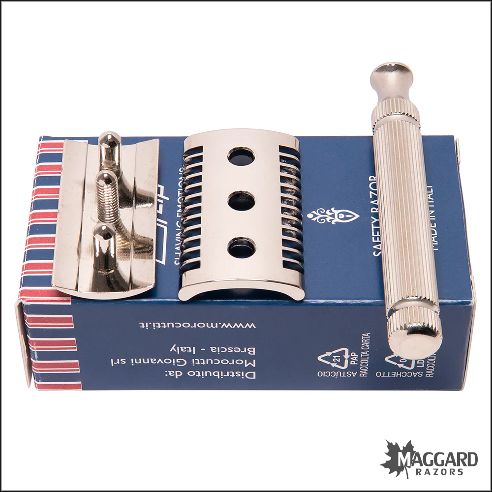 Fatip il Piccolo Nickel Open Comb DE Safety Razor, #42100 - Image 3