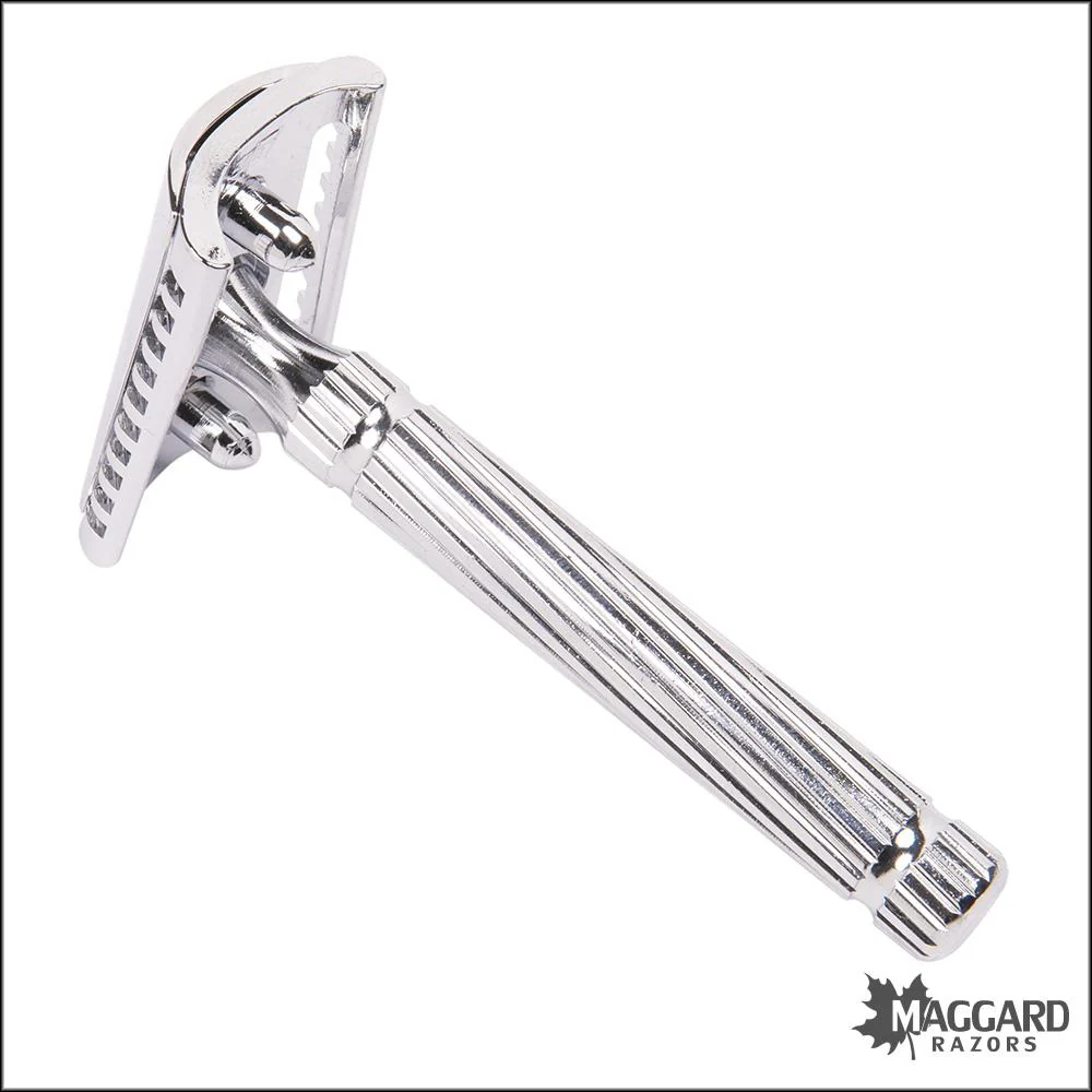 Fatip il Piccolo Storto Gentile Chrome Slant, Closed Comb DE Safety Razor, #42152 - Image 2