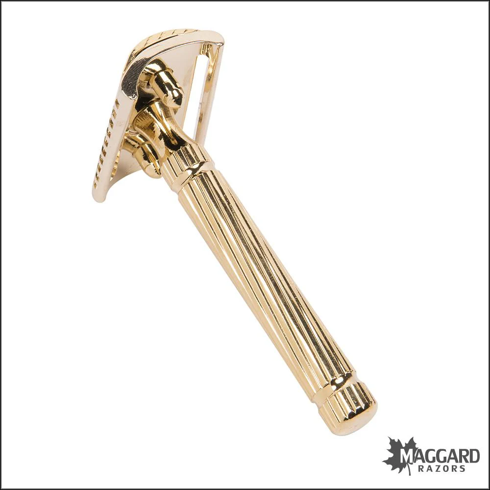 Fatip il Piccolo Storto Gentile Gold Slant, Closed Comb DE Safety Razor, #42154 - Image 2