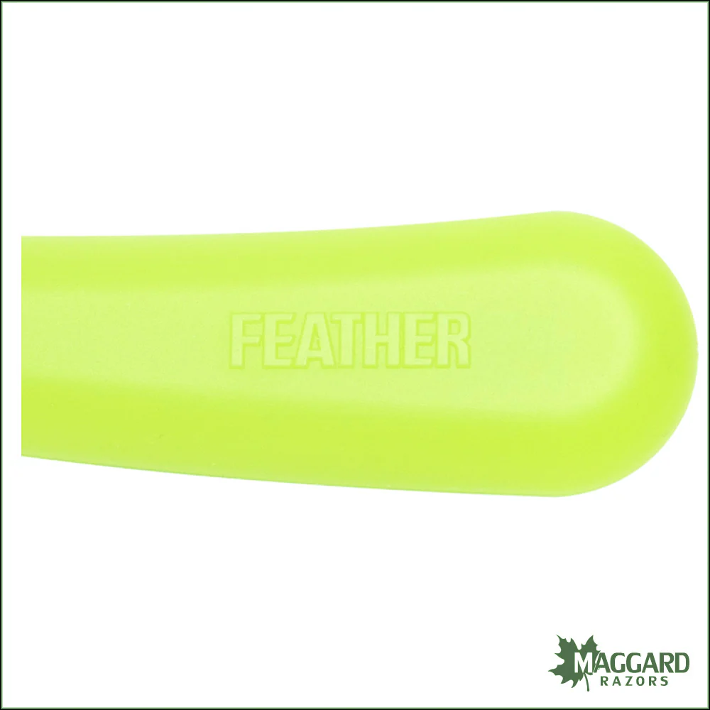 Feather Artist Club SS Fixed Straight Razor Shavette, Lime Handle - Image 6