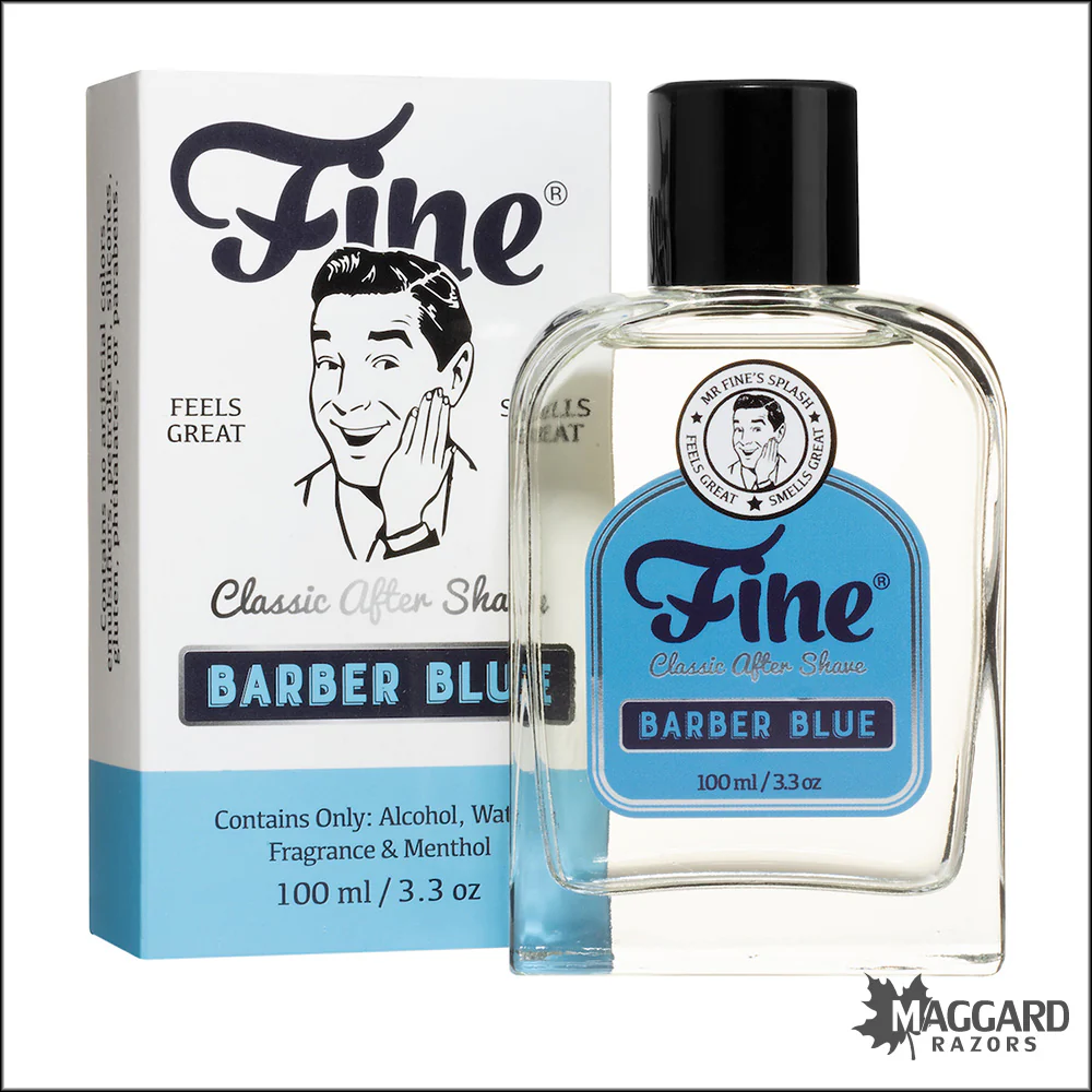 Fine Accoutrements Barber Blue Classic Aftershave Splash, 100ml