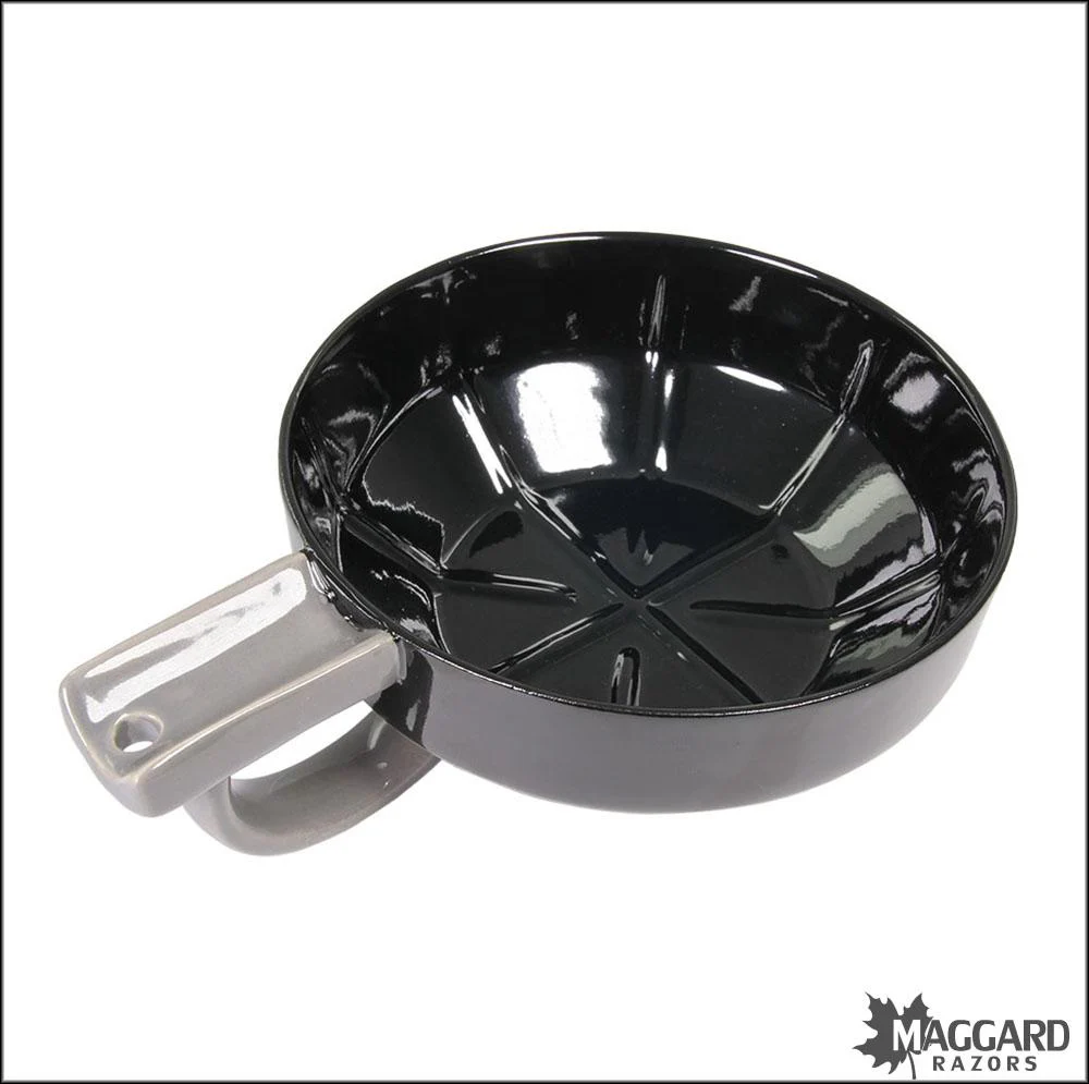 Fine Accoutrements Ceramic Lather Bowl - Black and Gray - Image 2