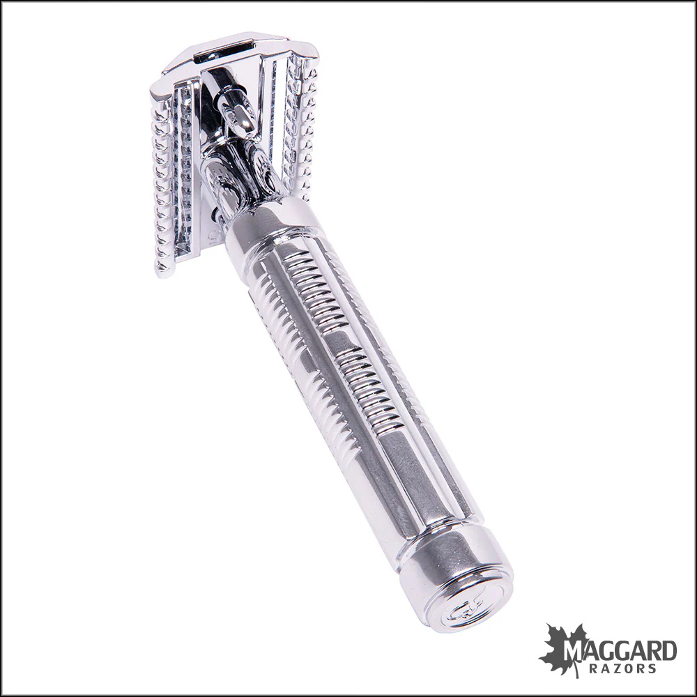 Fine Accoutrements DE5 Open Comb DE Safety Razor, Chrome Finish - Image 3