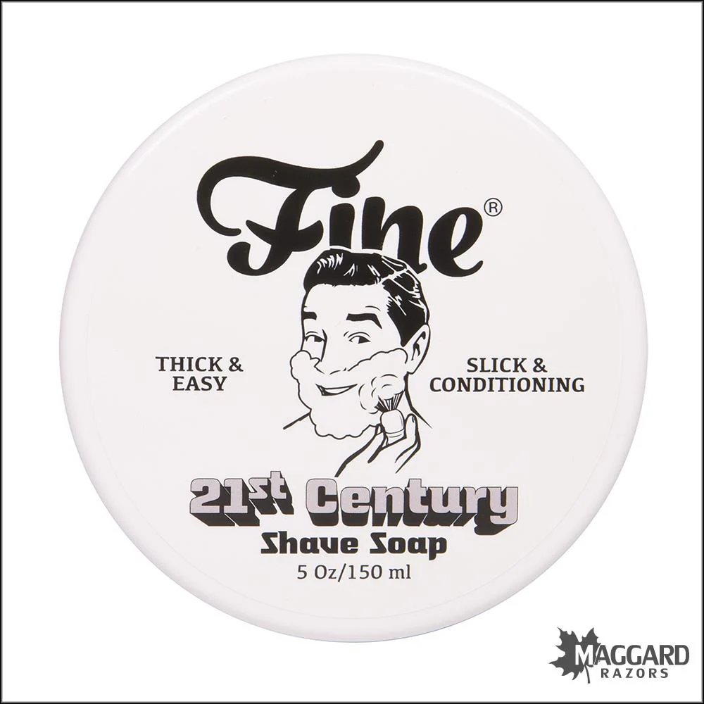 Fine Accoutrements Platinum 21st Century Shave Soap, 5oz