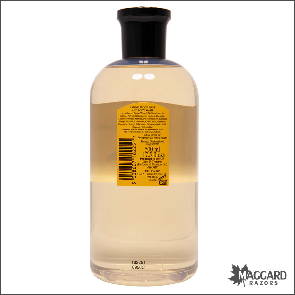 Geo F. Trumper Sandalwood Hair and Body Wash, 500ml - Image 2
