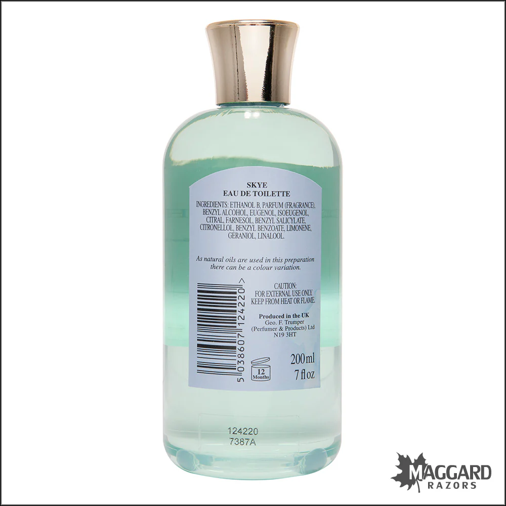 Geo F. Trumper Skye Eau de Toilette Plastic Travel Bottle, 200ml - Image 2