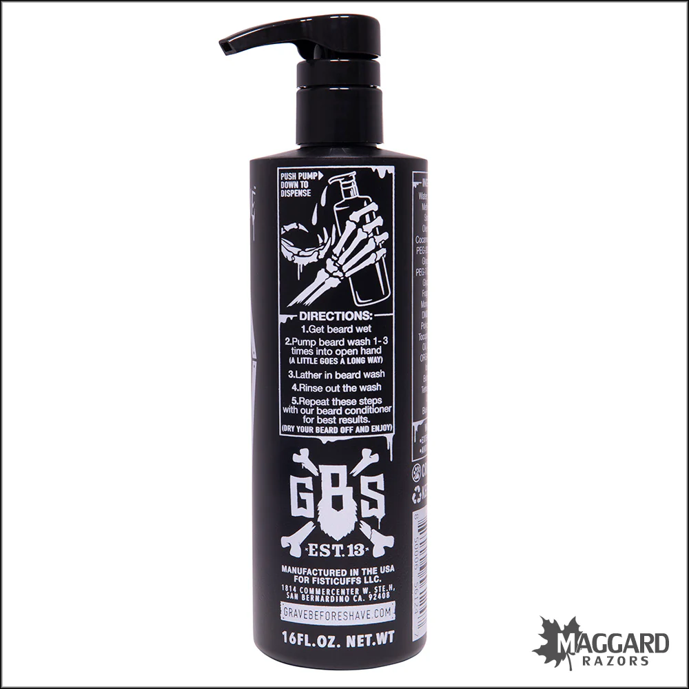 Grave Before Shave Beard Wash with Argan Oil, 16oz - Image 3