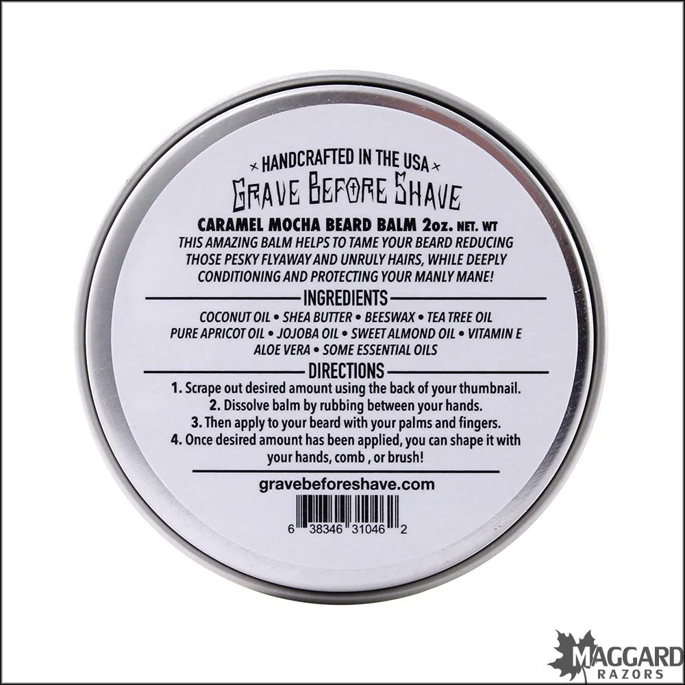 Grave Before Shave Caramel Mocha Beard Balm, 2oz - Image 3