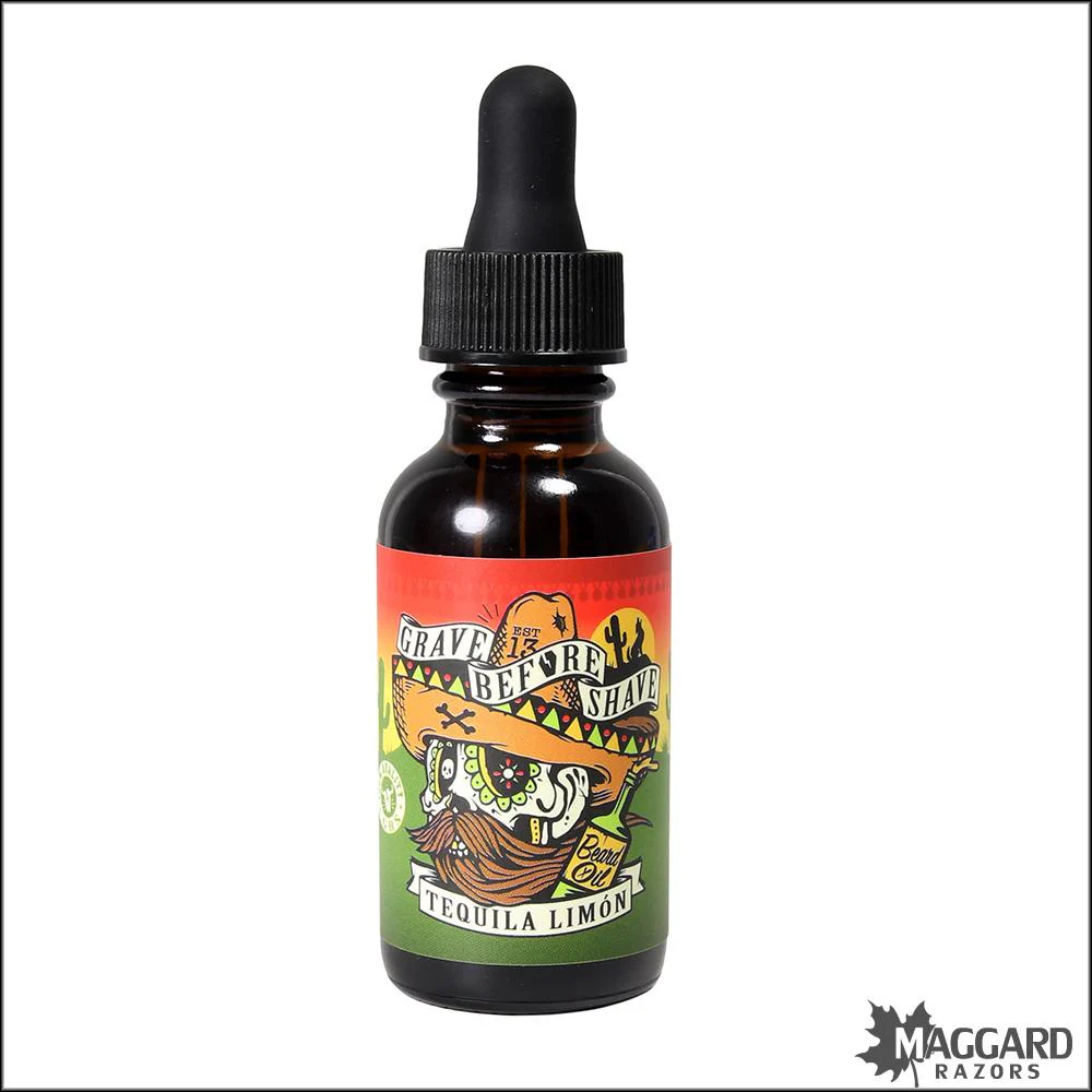 Grave Before Shave Tequila Limon Beard Oil, 1oz