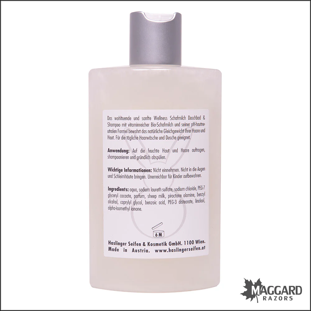 Haslinger Schafmilch (Sheep Milk) Bath and Shampoo Gel, 200ml - Image 2