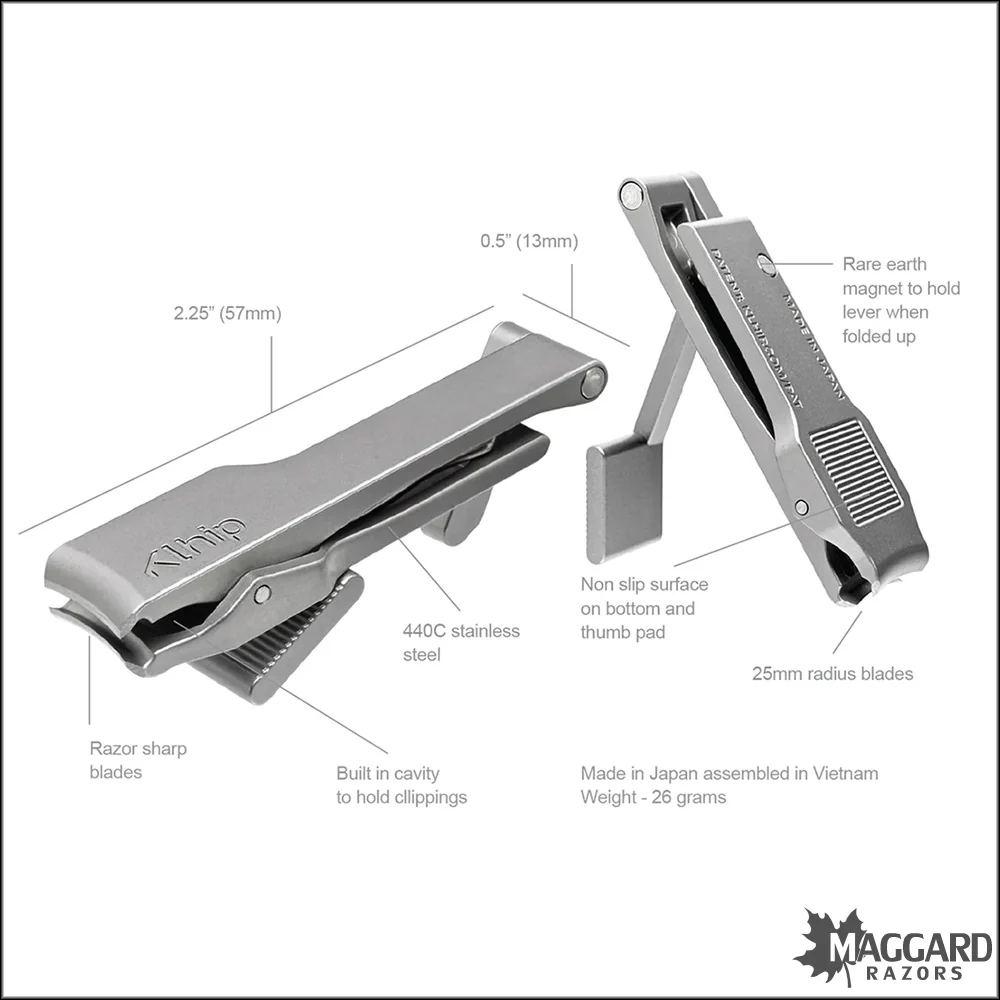 Klhip Ultimate Clipper Stainless Steel Ergonomically Correct Nail Clipper with Handmade Leather Case - Image 7