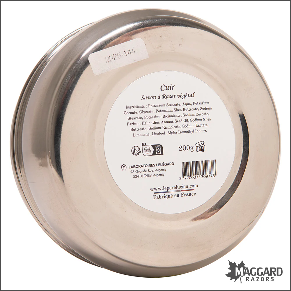 Le Père Lucien Cuir Artisan Shaving Soap, 200g - Image 3