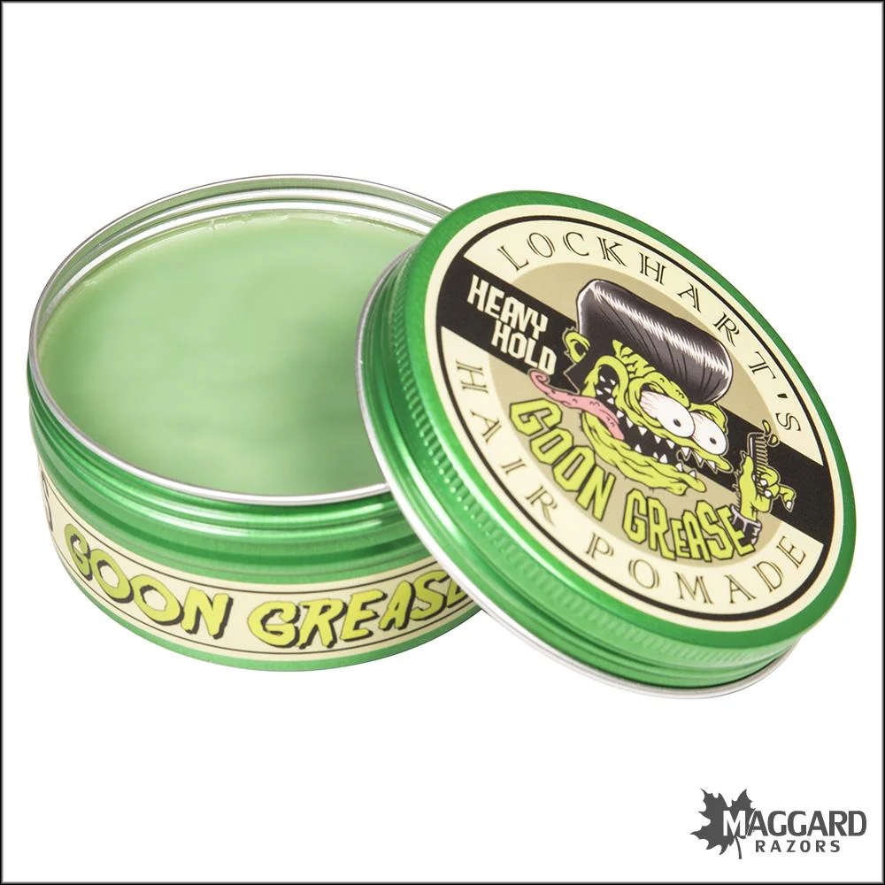Lockhart's Goon Grease Oil Based Hair Pomade, 4oz - Special Edition Original Lemon Scent - Heavy Hold - Image 2