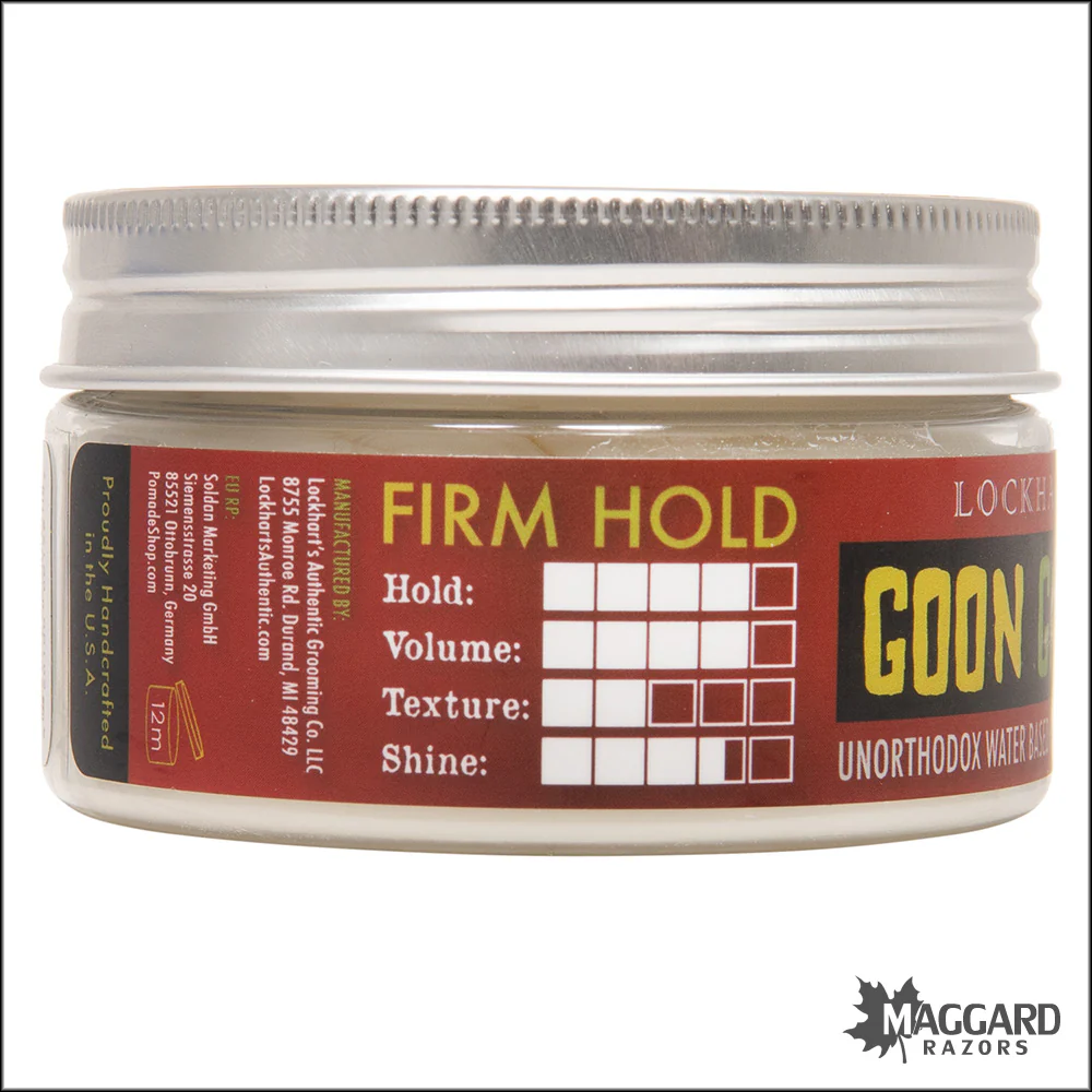 Lockhart's Goon Grease Unorthodox Water Based Pomade, 3.4oz - Firm Hold - Image 3