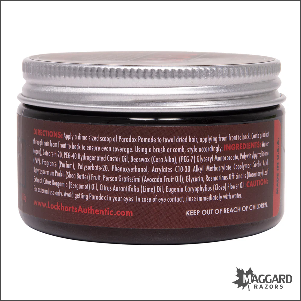 Lockhart's Paradox Water Based Artisan Pomade, 3.7oz - Firm Hold - Image 4