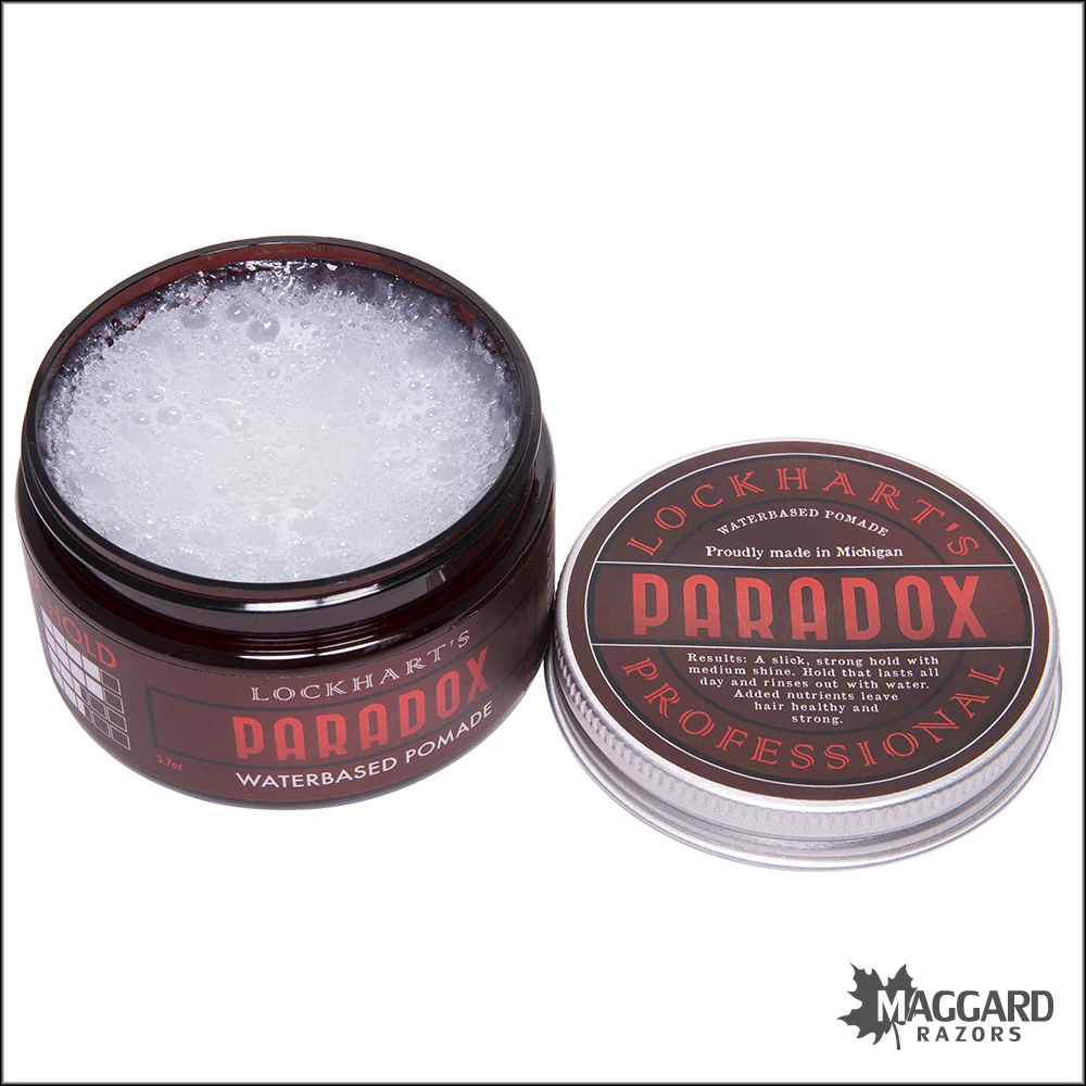 Lockhart's Paradox Water Based Artisan Pomade, 3.7oz - Firm Hold - Image 5