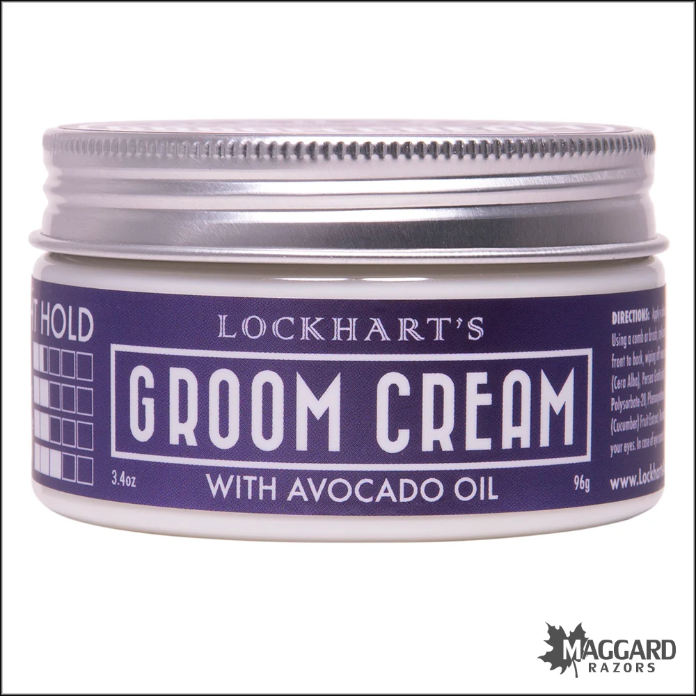 Lockhart's Professional Groom Cream, Artisan Made 3.4oz - Light Hold - Image 5