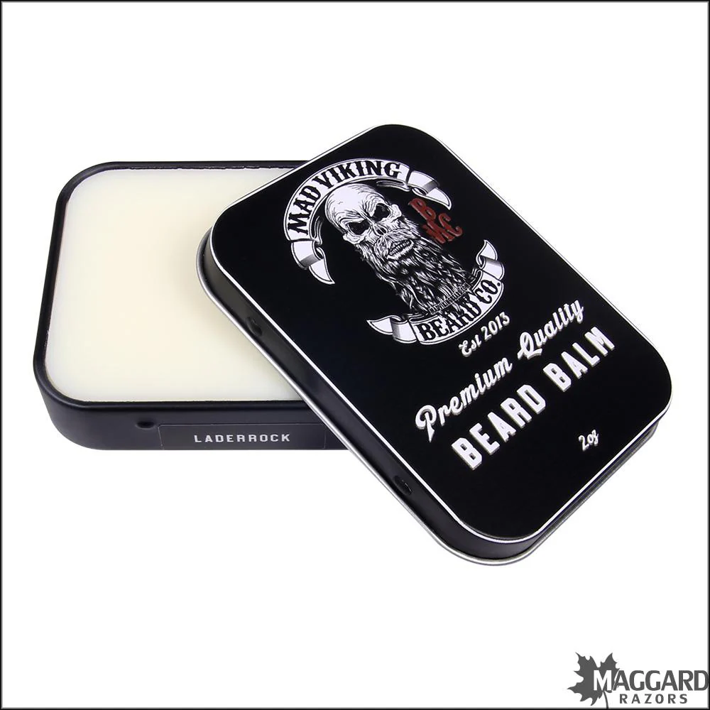 Mad Viking Beard Co. Laderrock Beard Balm, 2oz