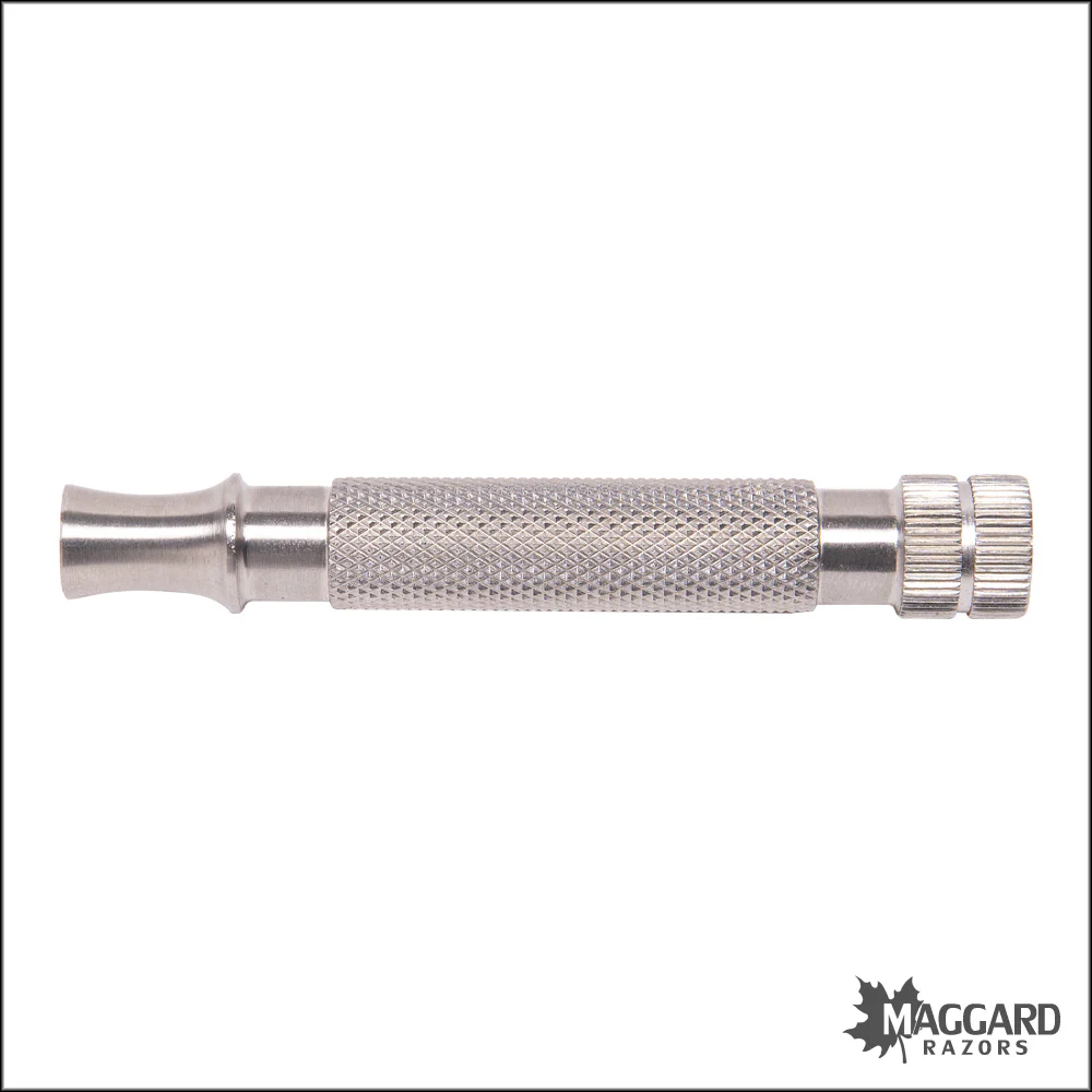 Maggard Razors DE Safety Razor MR1 Stainless Steel, Handle Only - Image 2