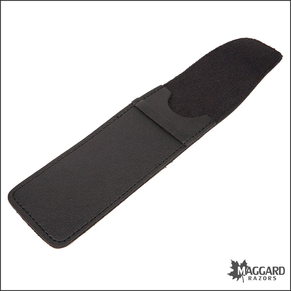 Maggard Razors Leather Straight Razor Travel Pouch with Flap Closure, Heavy Duty - Image 3