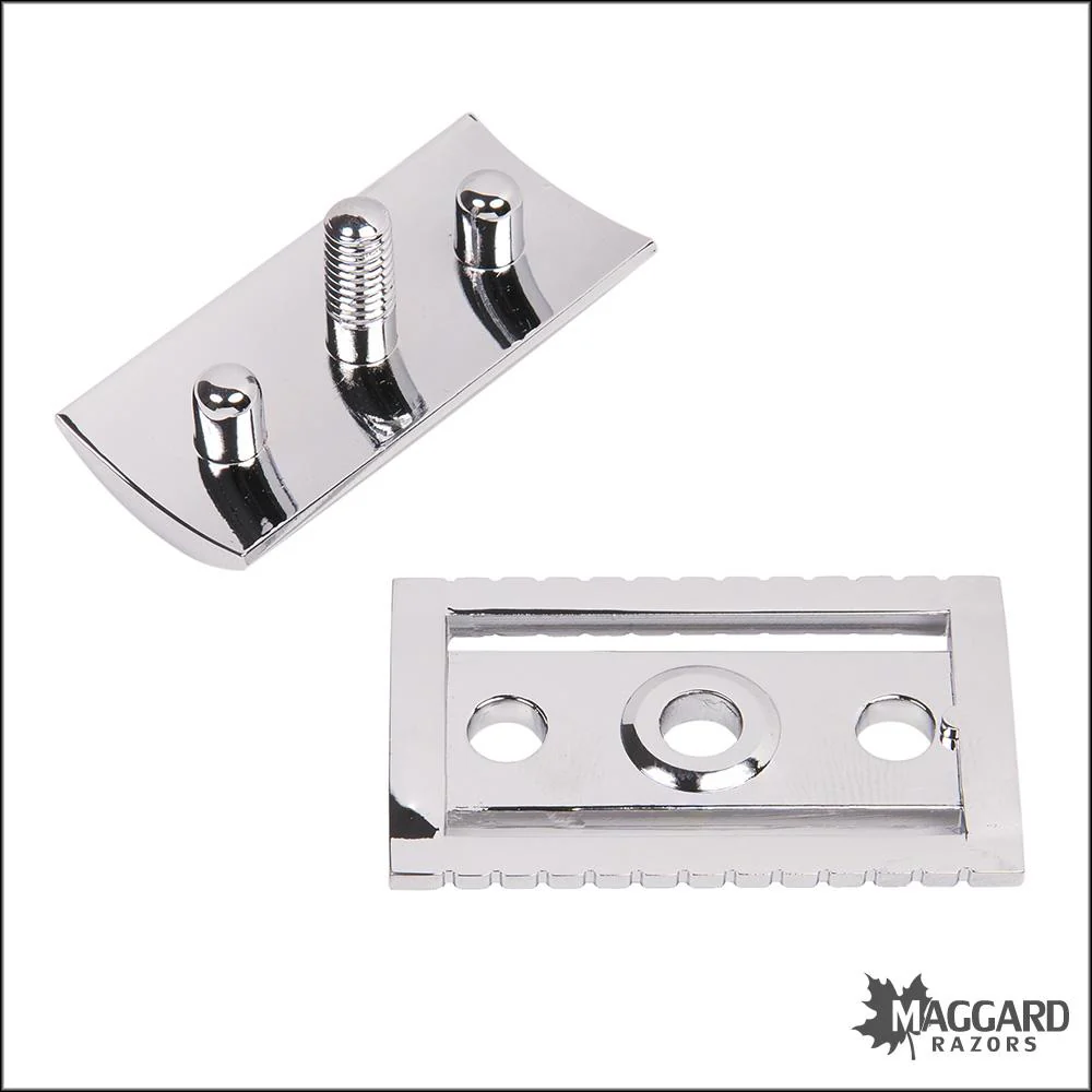Maggard Razors Safety Razor Head V3A (Aggressive), Chrome - Image 2