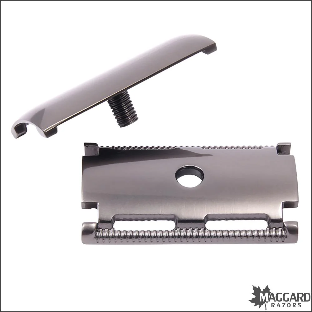 Maggard Razors Safety Razor Head V3M (Mild), Gray Finish