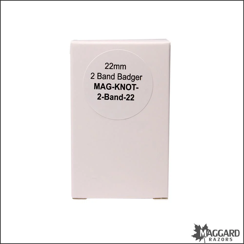 Maggard Razors Shaving Brush Knot 22mm 2 Band Badger - Image 2