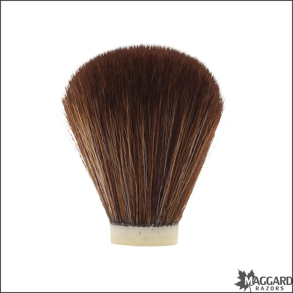 Maggard Razors Shaving Brush Knot 22mm Brown Synthetic