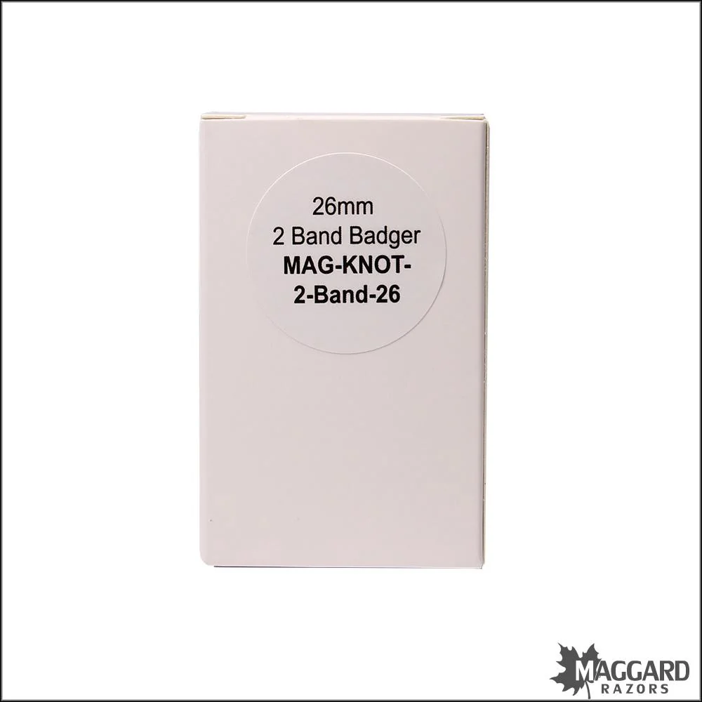 Maggard Razors Shaving Brush Knot 26mm 2 Band Badger - Image 2