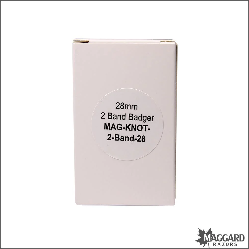 Maggard Razors Shaving Brush Knot 28mm 2 Band Badger - Image 2