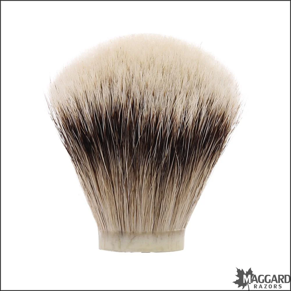 Maggard Razors Shaving Brush Knot 28mm Silver Tip Badger