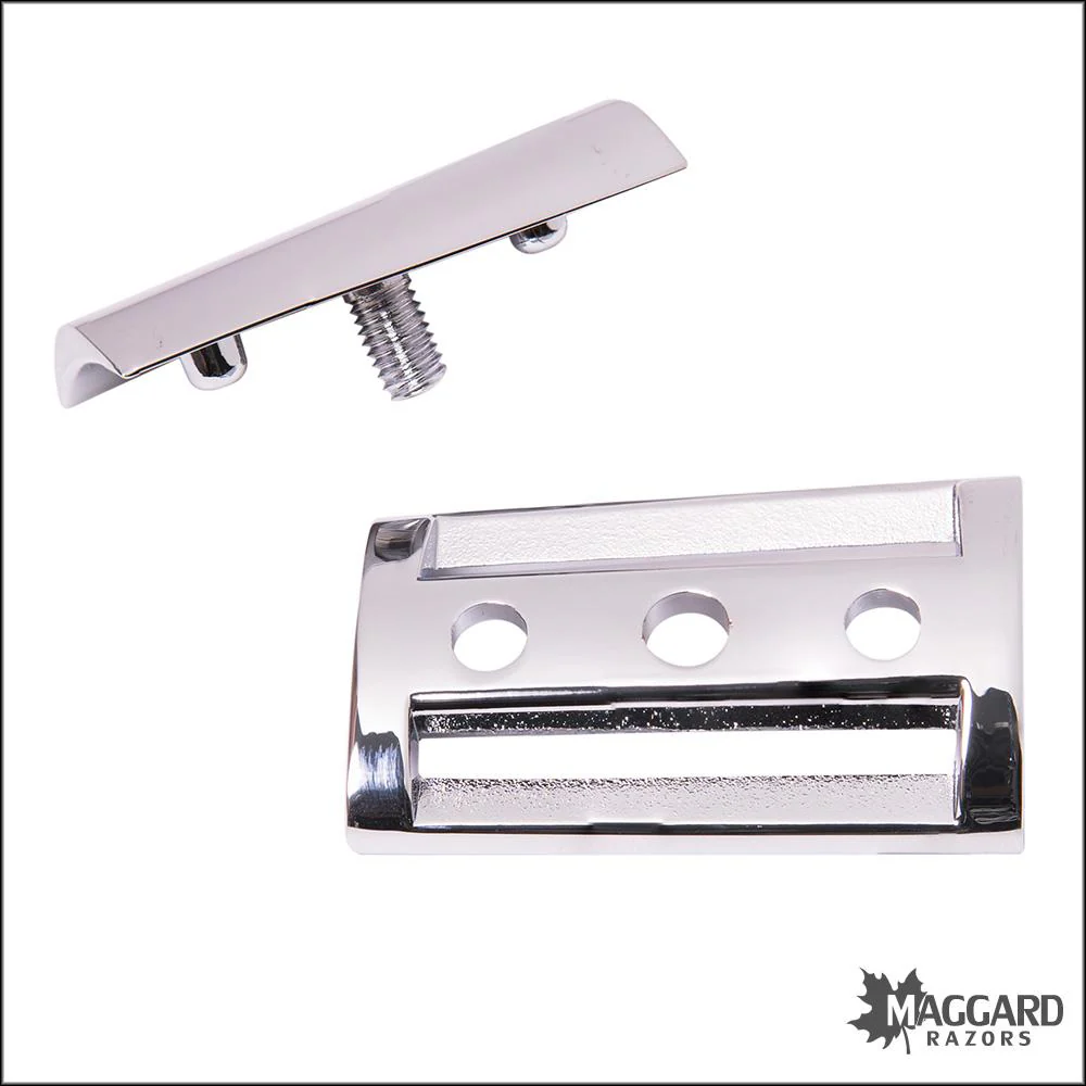 Maggard Razors Slant Safety Razor Head, Chrome