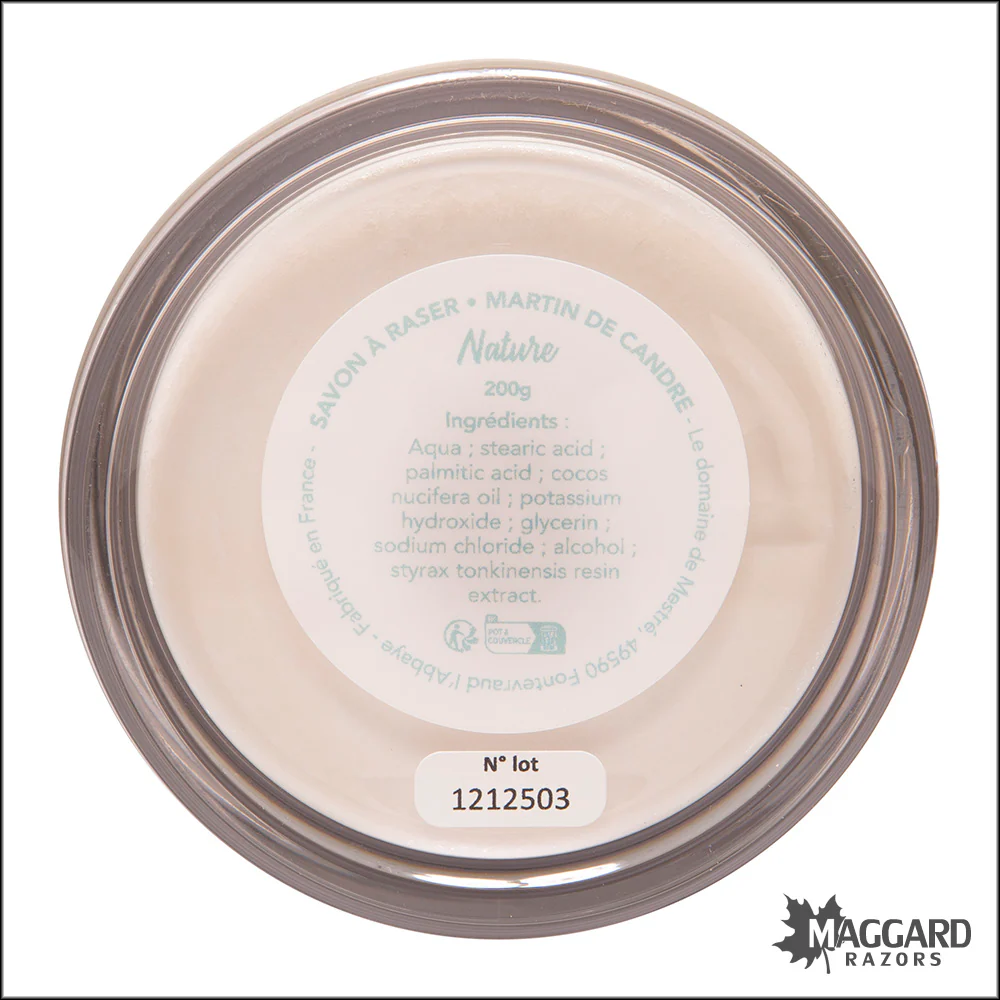 Martin De Candre Nature Artisan Unscented Shaving Soap, 200g - Image 4