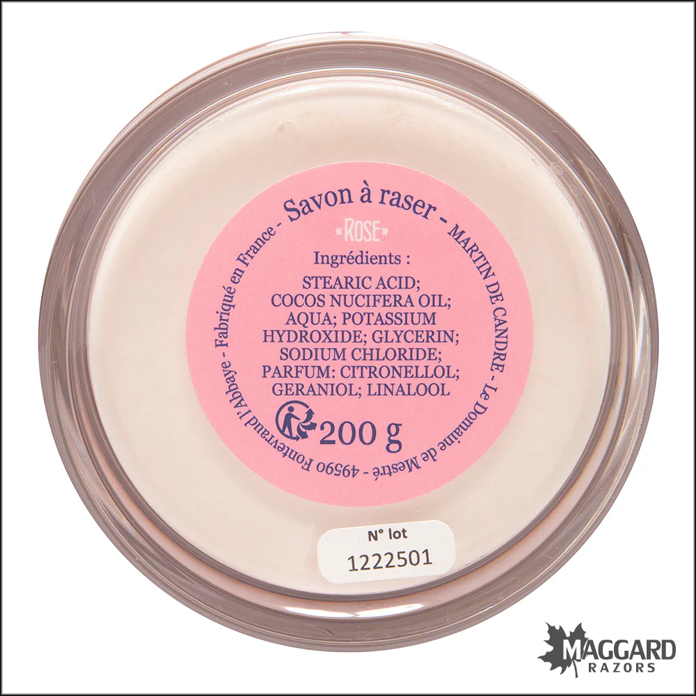Martin De Candre Rose Artisan Shaving Soap, 200g - Image 3