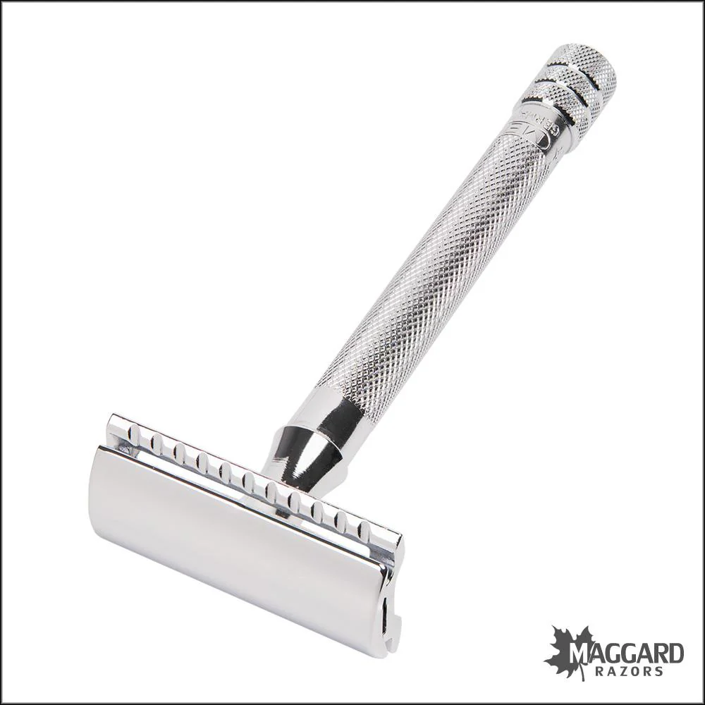 Merkur 23C Chrome Long Slim Handle Closed Comb DE Safety Razor