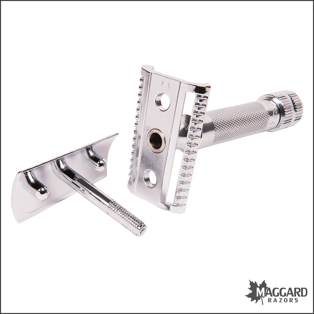 Merkur 37C Chrome Heavy Duty Slant Head DE Safety Razor - Image 3