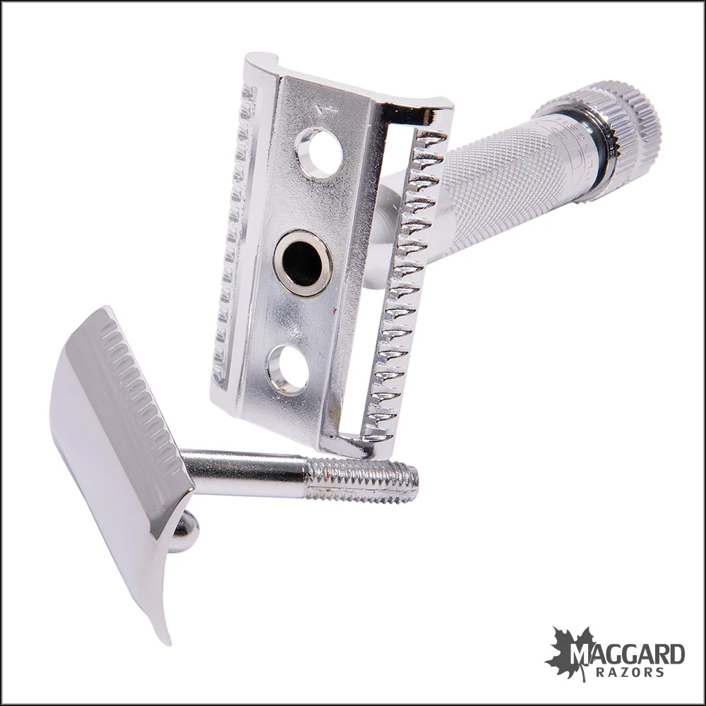 Merkur 37C Chrome Heavy Duty Slant Head DE Safety Razor - Image 4