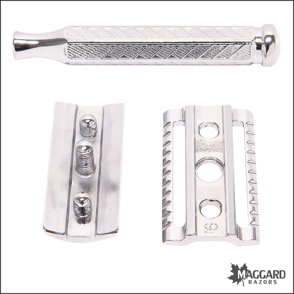 Merkur 42C 1904 Classic Chrome Closed Comb DE Safety Razor - Image 3
