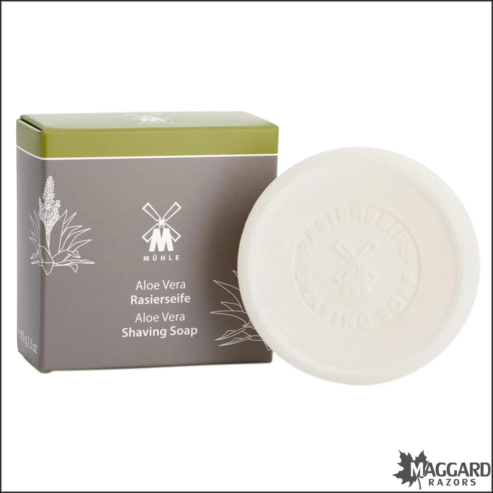 Muhle Aloe Vera Shaving Soap Puck Refill, 2.3oz - Image 2