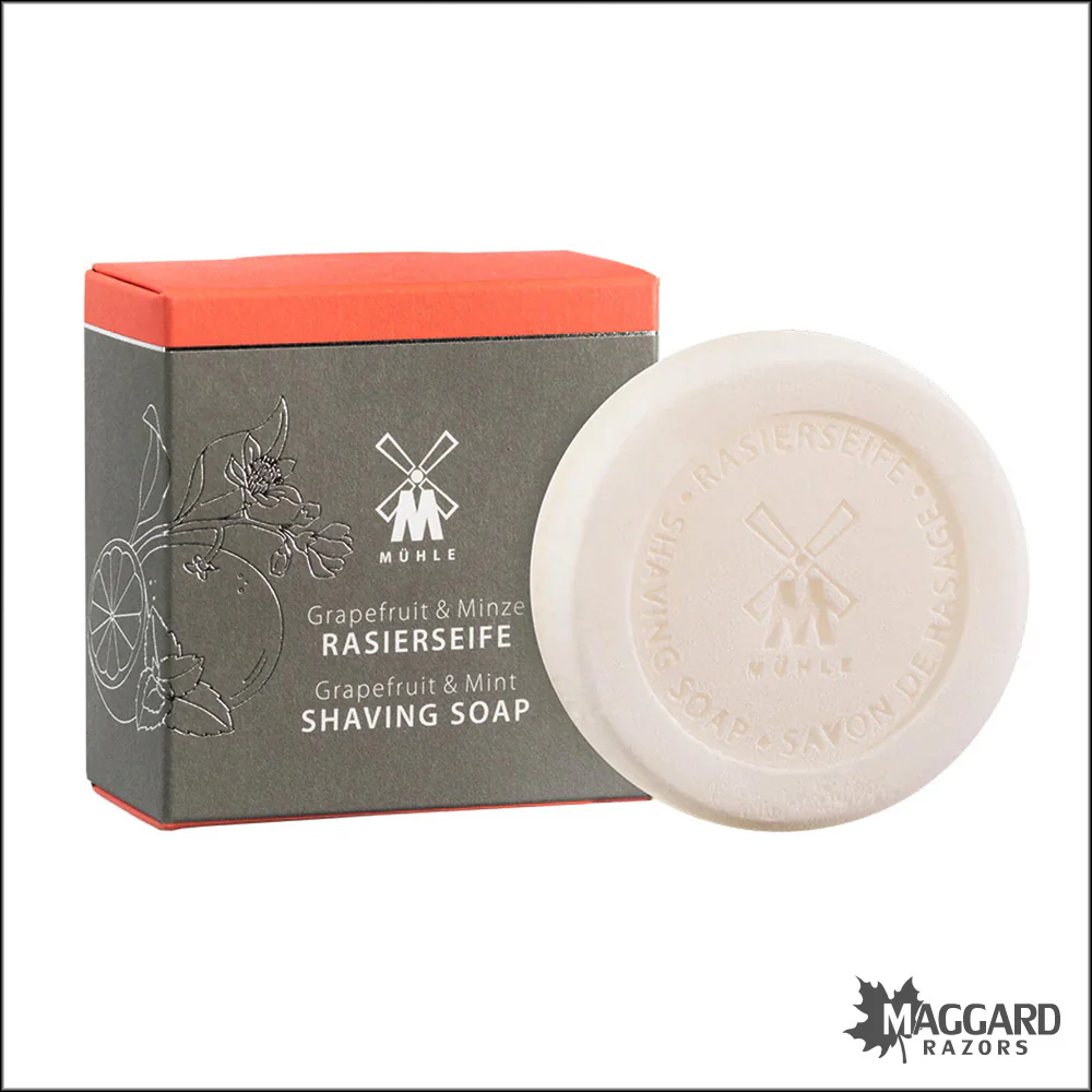 Muhle Grapefruit and Mint Shaving Soap Puck Refill, 2.3oz - Image 2