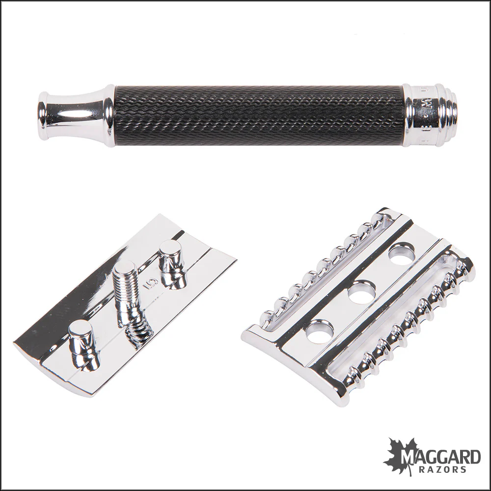 Muhle R41 Black Traditional Open Comb DE Safety Razor - Image 3